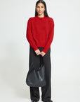 Sage Knit turtleneck in Salsa