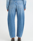 Anni Barrel Leg Jeans in Medium Blue