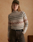 Jacquard Sweater in Ecru