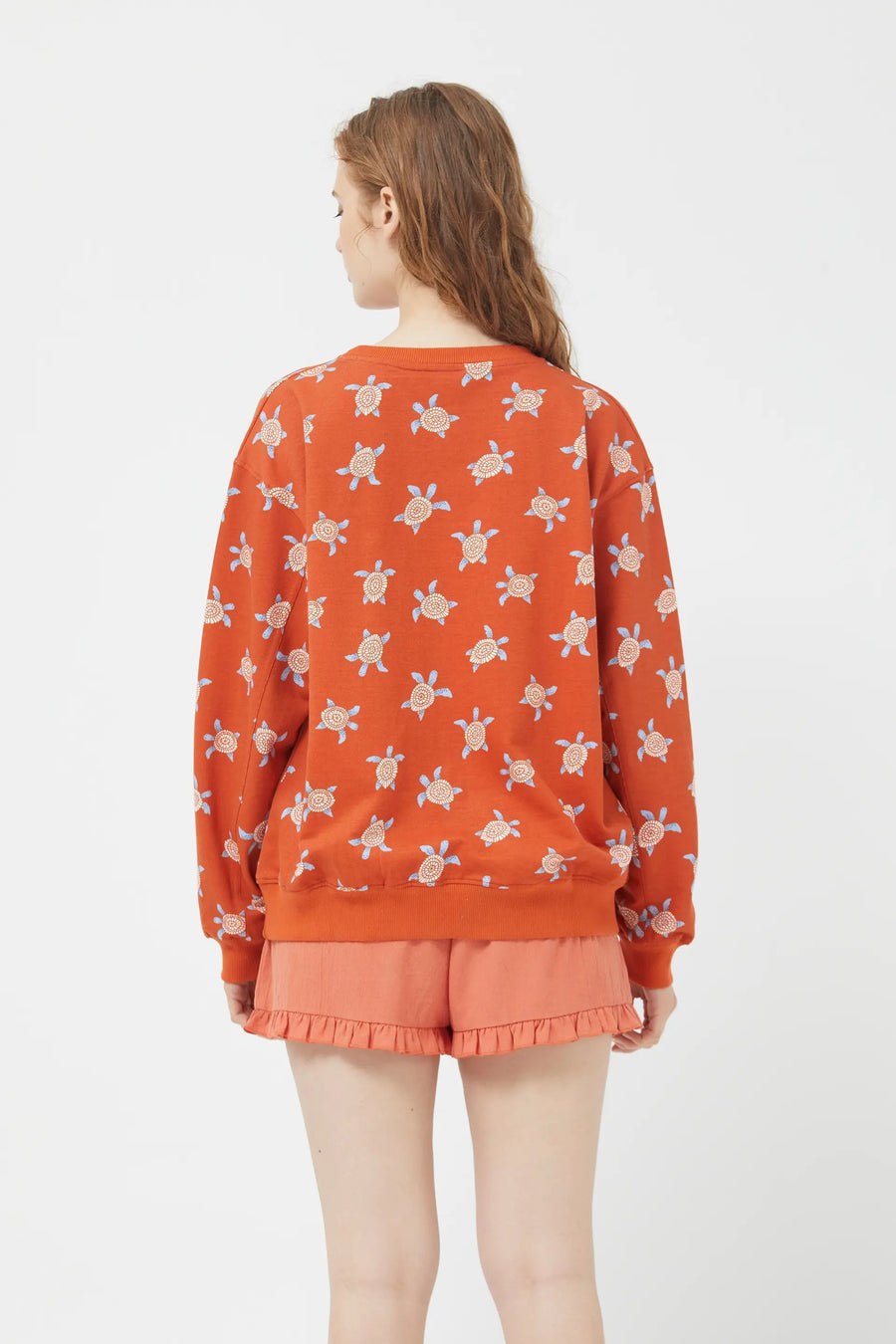 Sweatshirt with Turtle Print