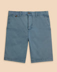 Sutton Organic Chino Short in Mid Blue