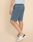 Sutton Organic Chino Short in Mid Blue