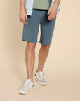 Sutton Organic Chino Short in Mid Blue