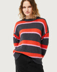 Red Striped Knitted Sweater