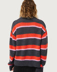 Red Striped Knitted Sweater