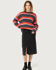 Red Striped Knitted Sweater