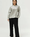 Silver Coated Knit Jumper