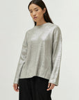 Silver Coated Knit Jumper