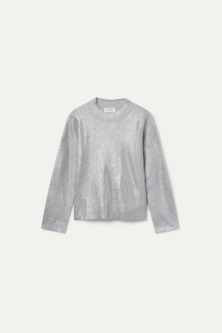 Silver Coated Knit Jumper