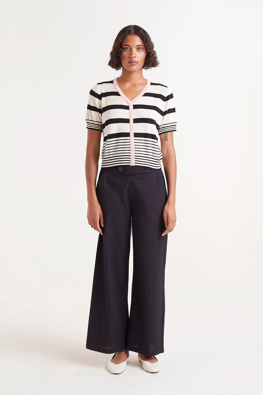 Black Straight Trousers