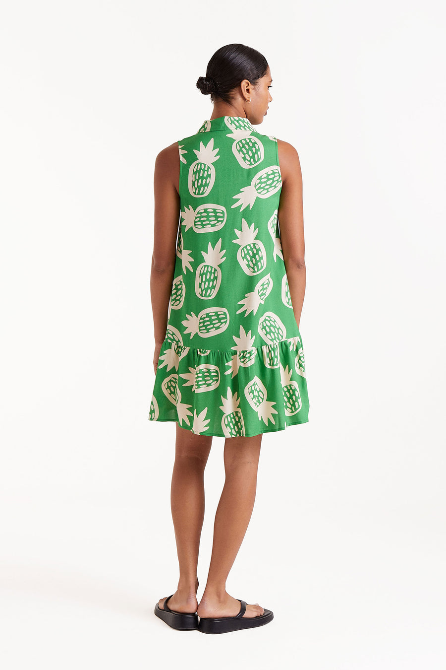 Mini Dress with Pineapple Pattern