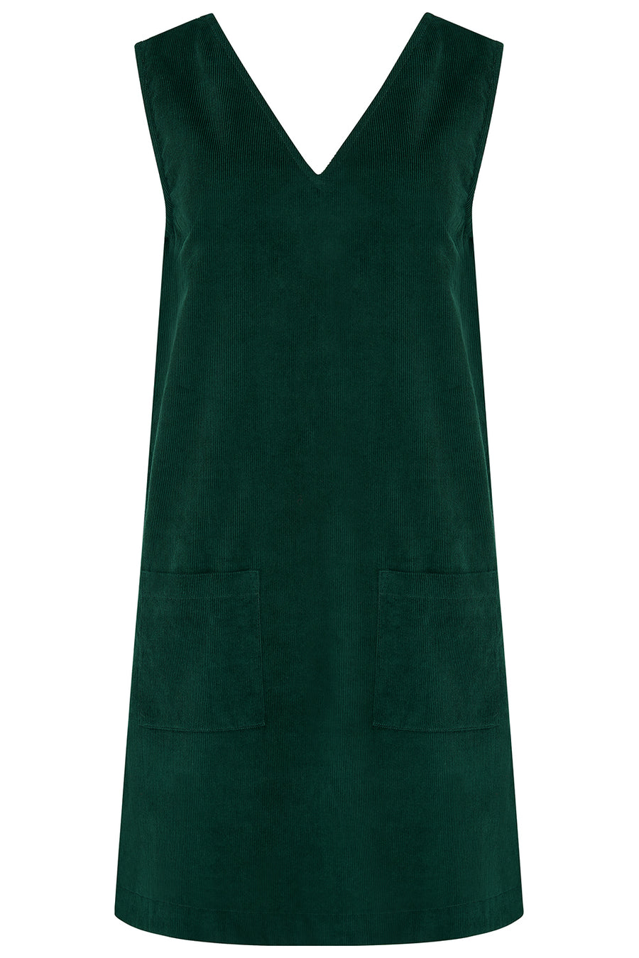 Kacy Tunic Dress in Green Cord