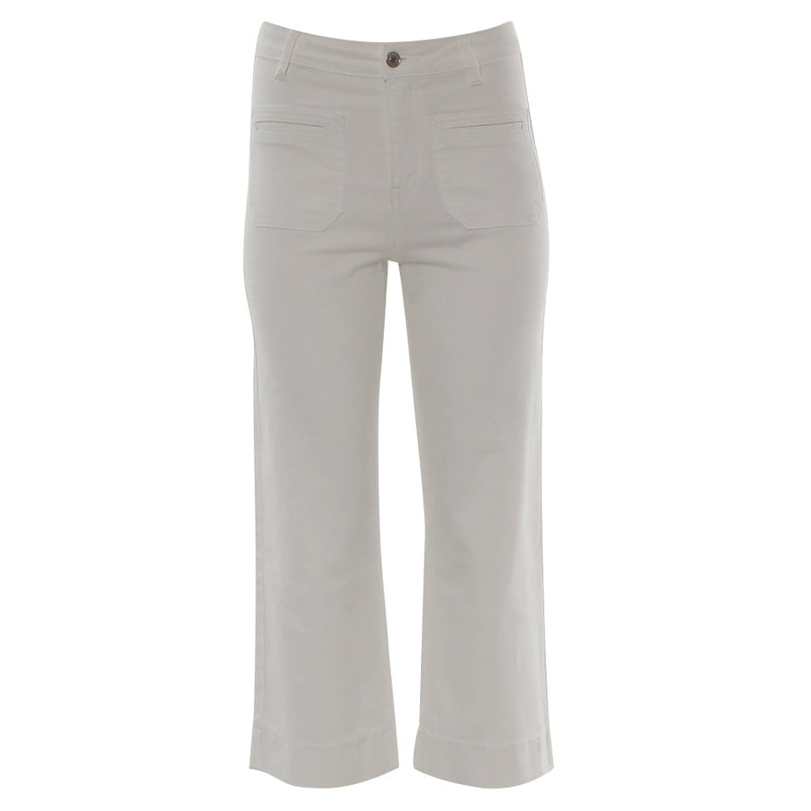 Frances Crop Jean in Soft White