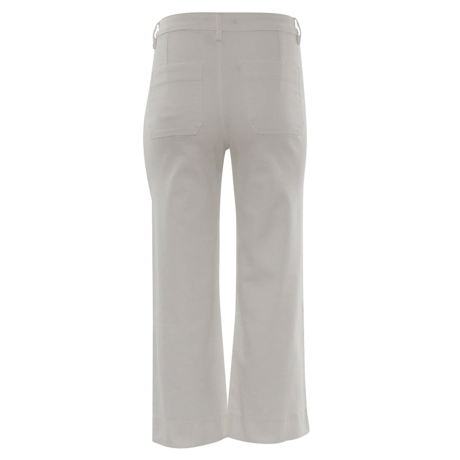 Frances Crop Jean in Soft White