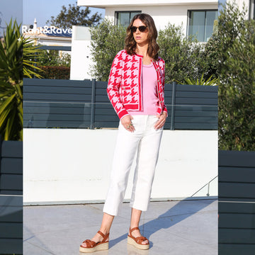Frances Crop Jean in Soft White