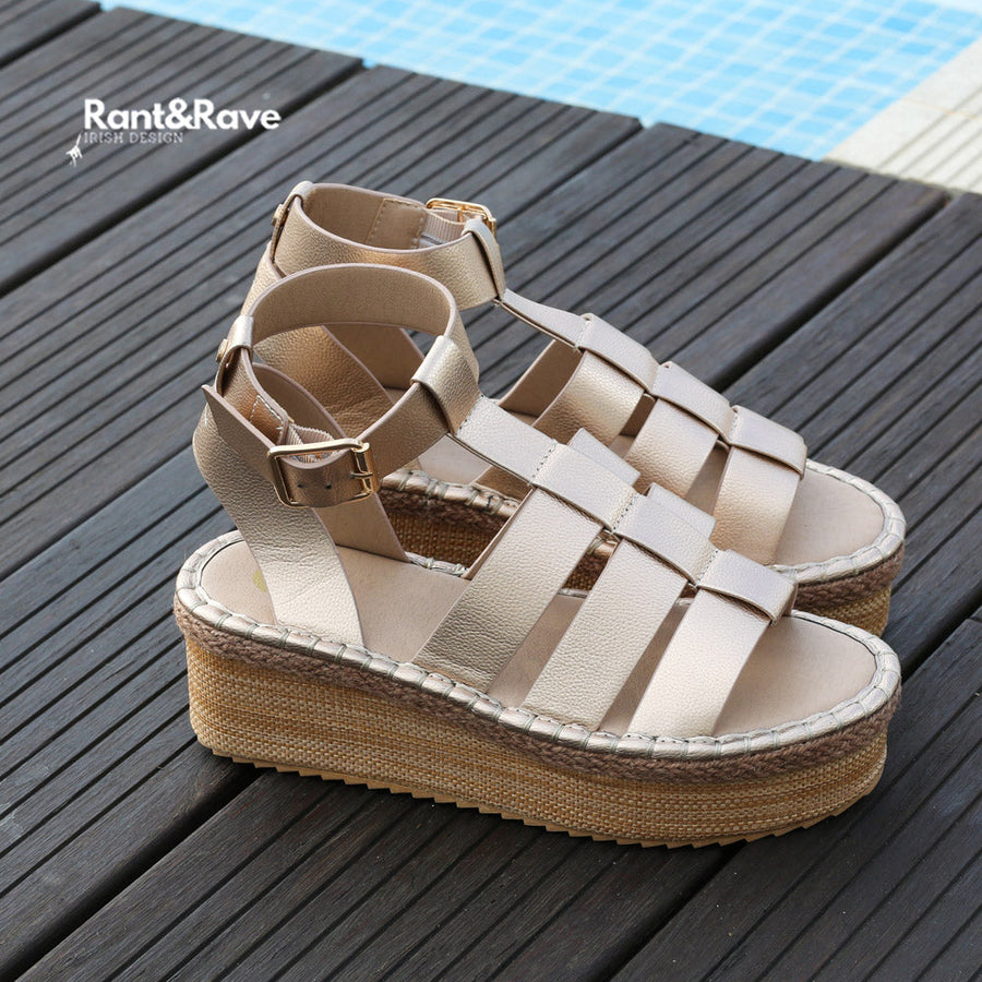 Jody Sandal in Champagne