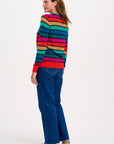 Astrid Jumper in Multi Rainbow Stripes