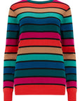 Astrid Jumper in Multi Rainbow Stripes