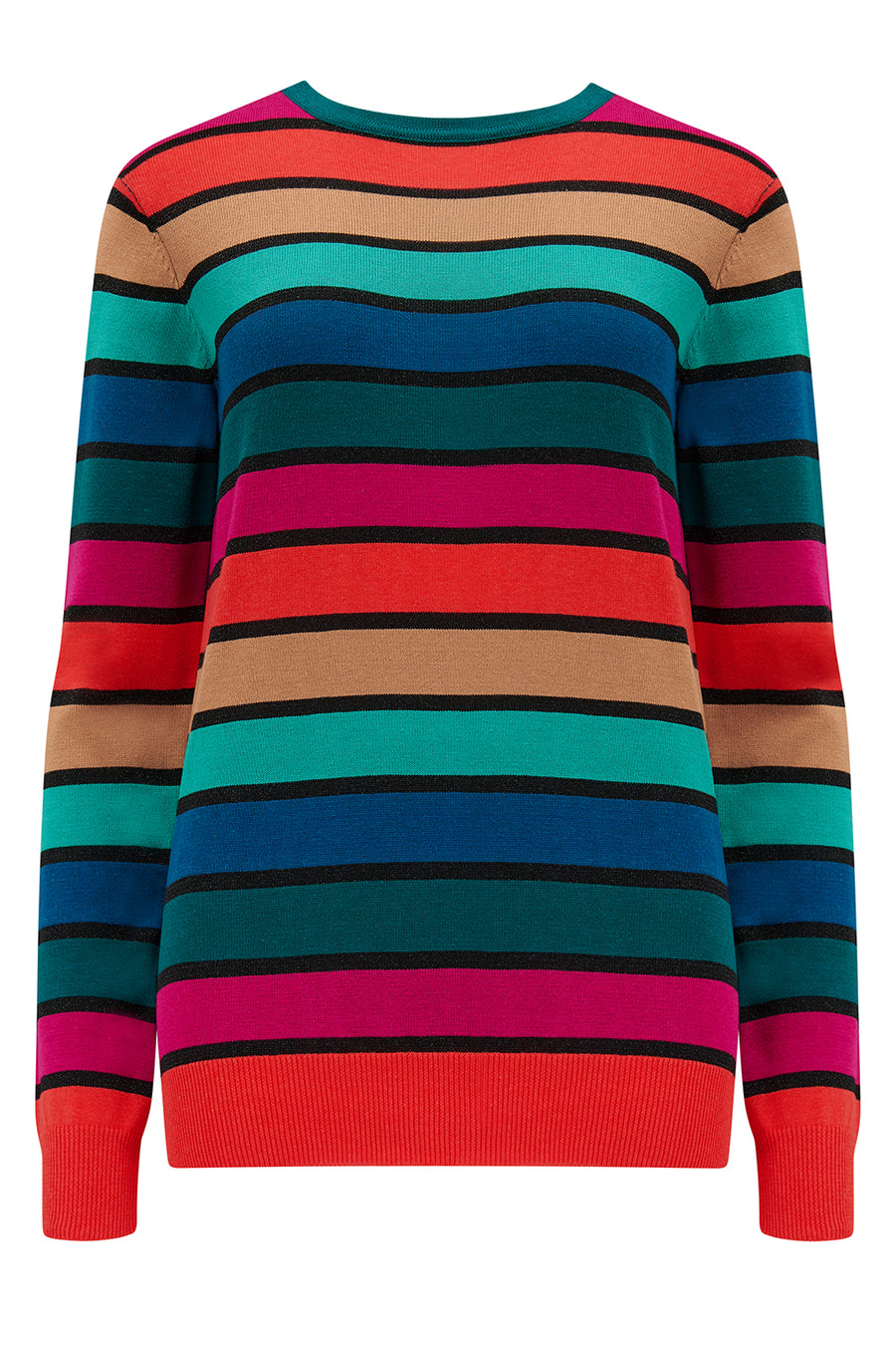 Astrid Jumper in Multi Rainbow Stripes