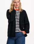 Yvette Cardigan in Black with Lightning Flash