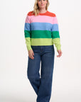Dayna Jumper in Multi Rainbow Stripes