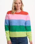 Dayna Jumper in Multi Rainbow Stripes
