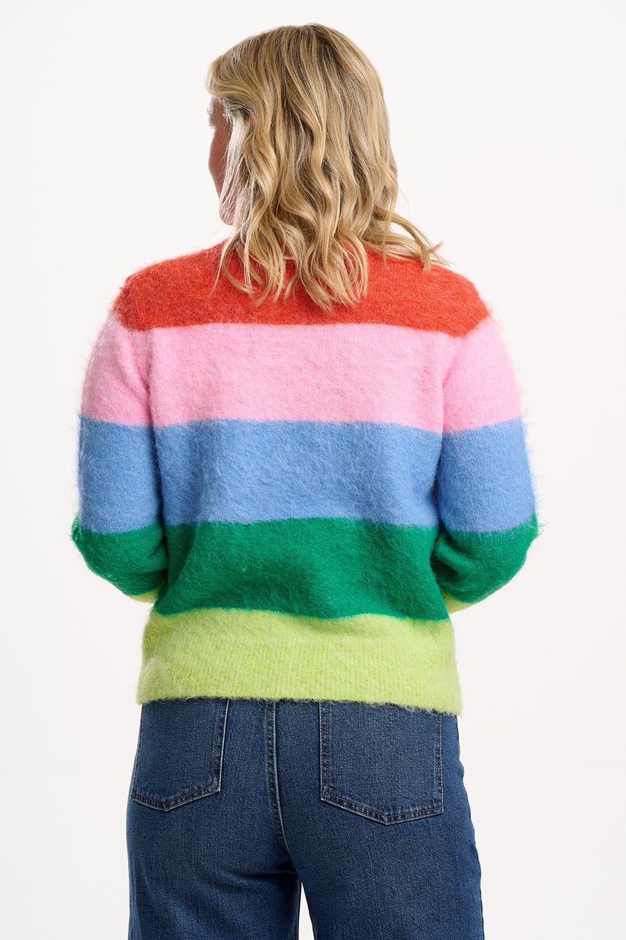 Dayna Jumper in Multi Rainbow Stripes