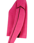 Rozalia Jumper in Hot Pink in Burgundy Trim