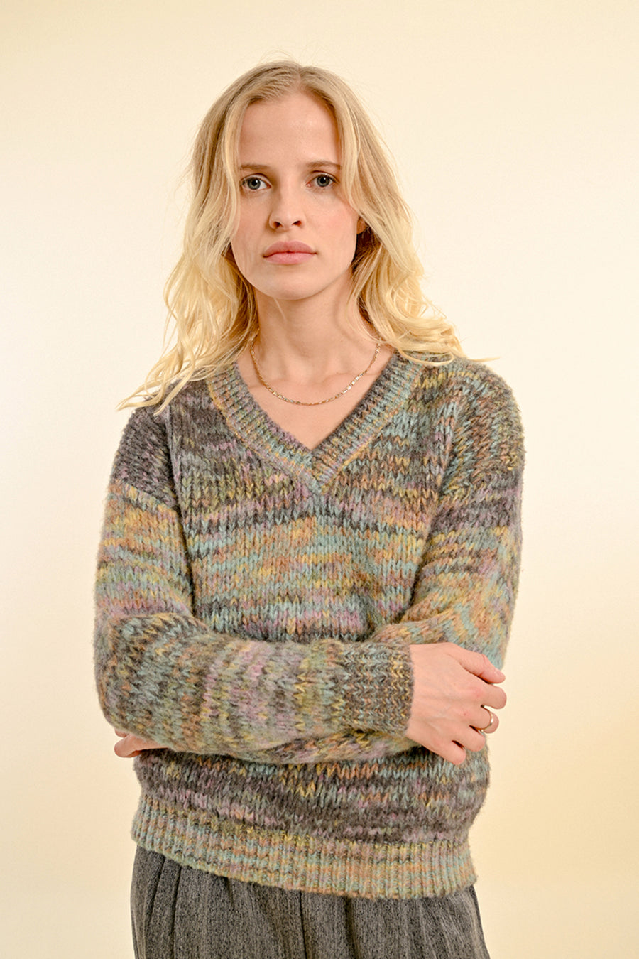 Knit Sweater in Grey