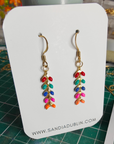 Multicolour Crown Earrings