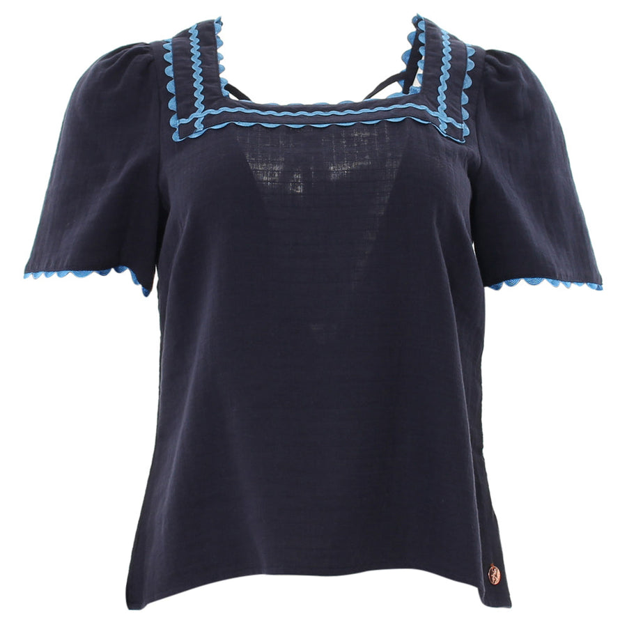 Reyna Top in Navy