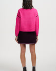 Suzie Cord Mini Skirt in Dark Plum