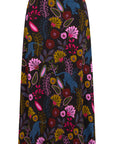 Zora Skirt in Black with Jungle Panther Pattern