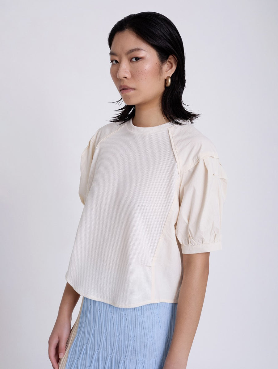 Bimateria Poplin Top