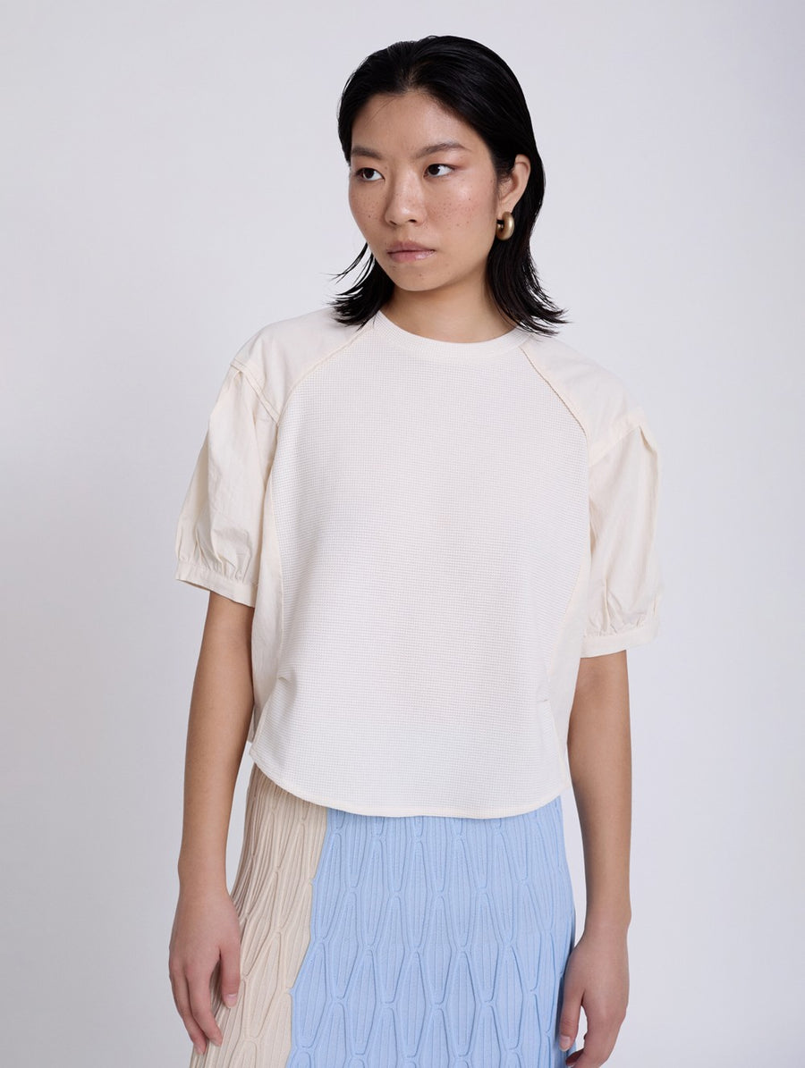 Bimateria Poplin Top