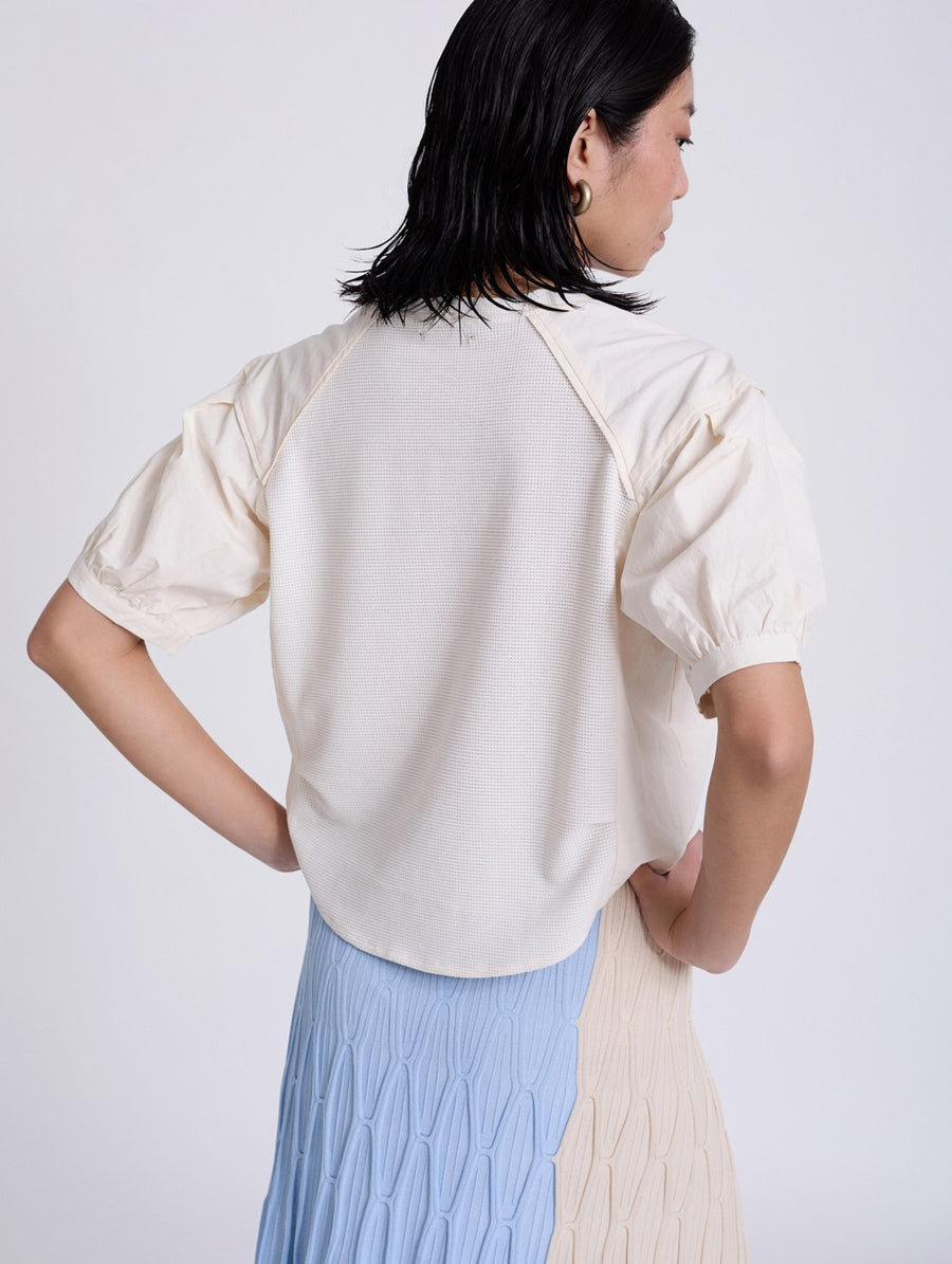 Bimateria Poplin Top
