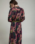 Printed Shirt with Faux Leather Cuffs
