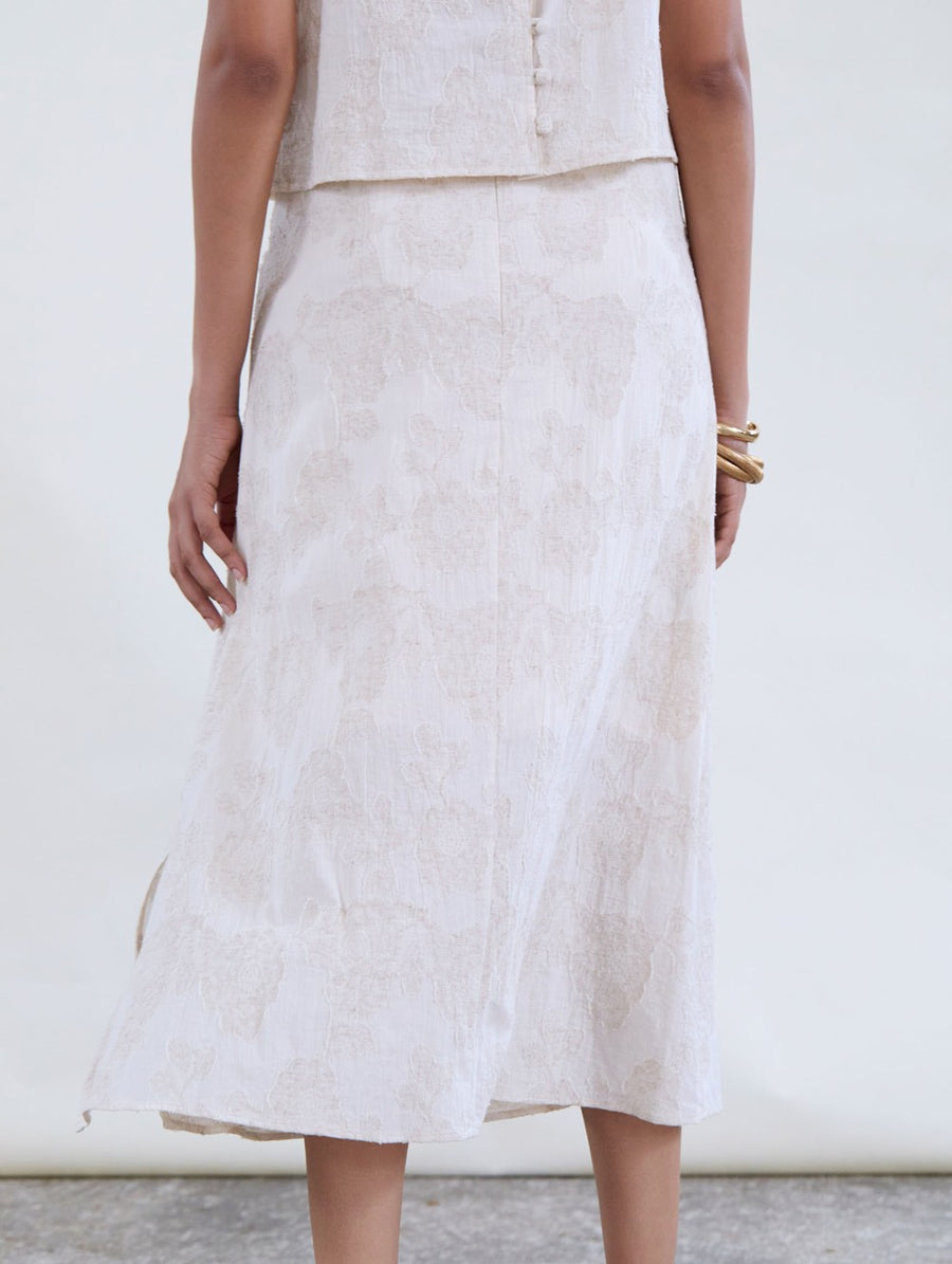 Straight Jacquard Skirt