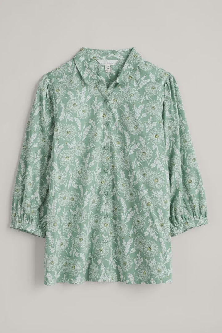 Hope Cottage Blouse in Dandelion Seed Rosemary