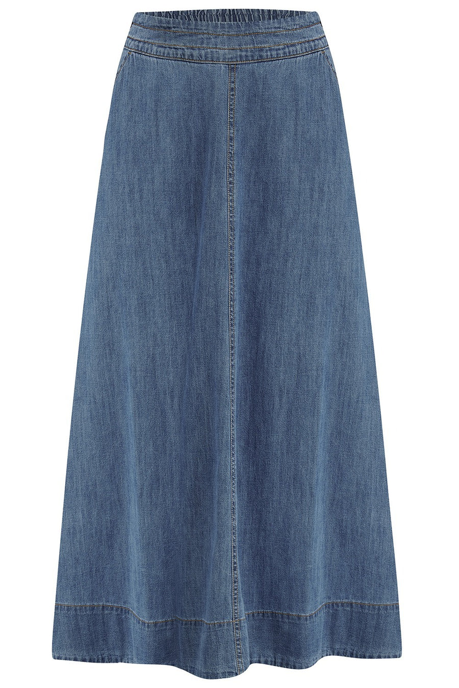 Orianna Skirt in Mid-Blue Denim