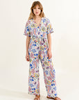 Paisley Floral Print Jumpsuit