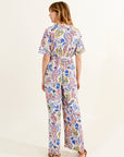 Paisley Floral Print Jumpsuit