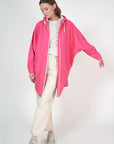 Sky Raincoat in Hot Pink