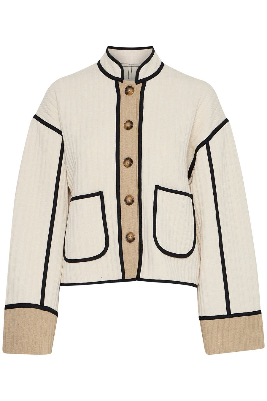 Kate Quilted Jacket in Almond Millk