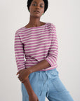 Sailor Shirt in Breton Orchid Chalk