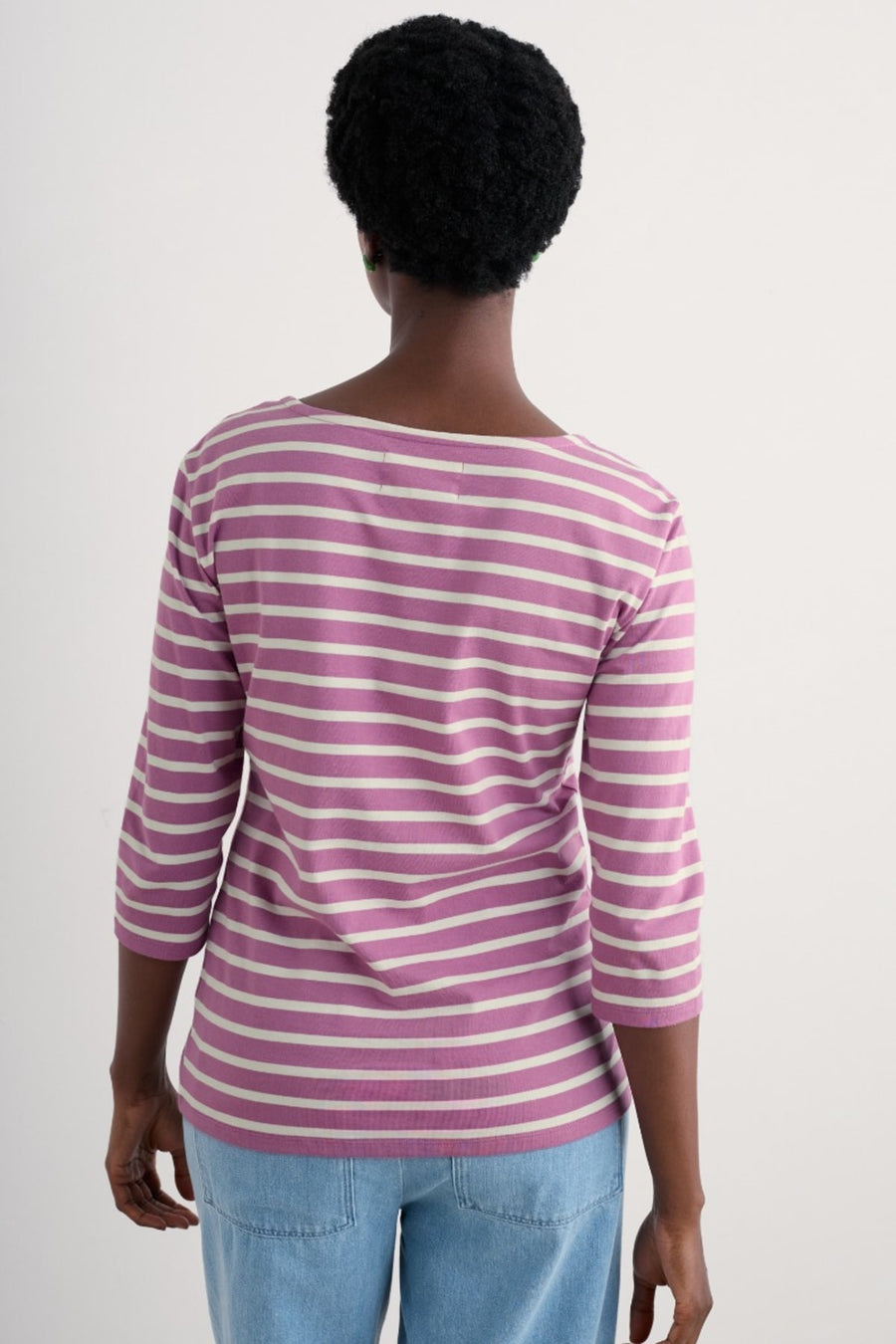 Sailor Shirt in Breton Orchid Chalk