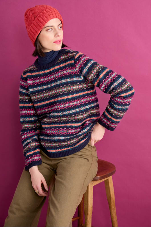 Percella Cove Jumper in Palace Cove Maritime Multi