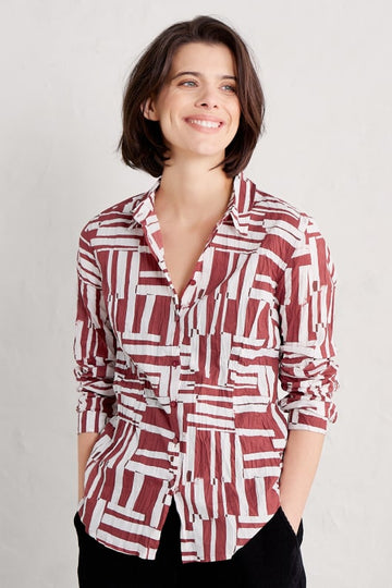 Larissa Shirt in Dune Fence Umber