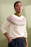 Stitch Work Jumper in Tapestries Chalk Multi