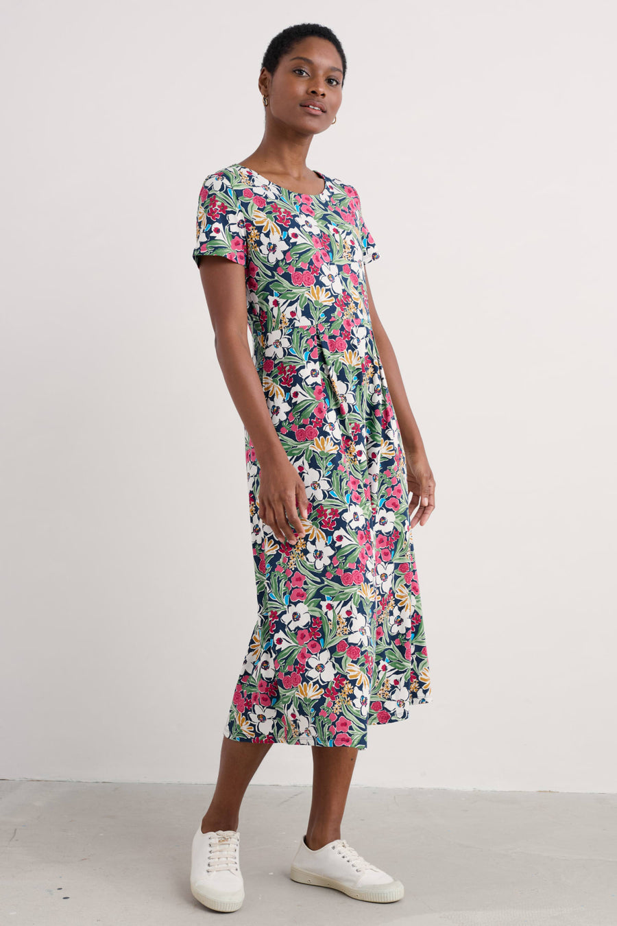 NEW Veronica Dress in Garden Flowers Night